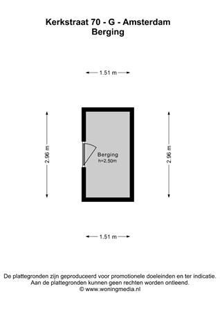 Floor plan - Kerkstraat 70G, 1017 GN Amsterdam 